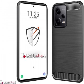 Carbon guminis dėklas - juodas (Xiaomi Redmi Note 12 Pro Plus) Carbon guminis dėklas - juodas (Xiaomi Redmi Note 12 Pro Plus)